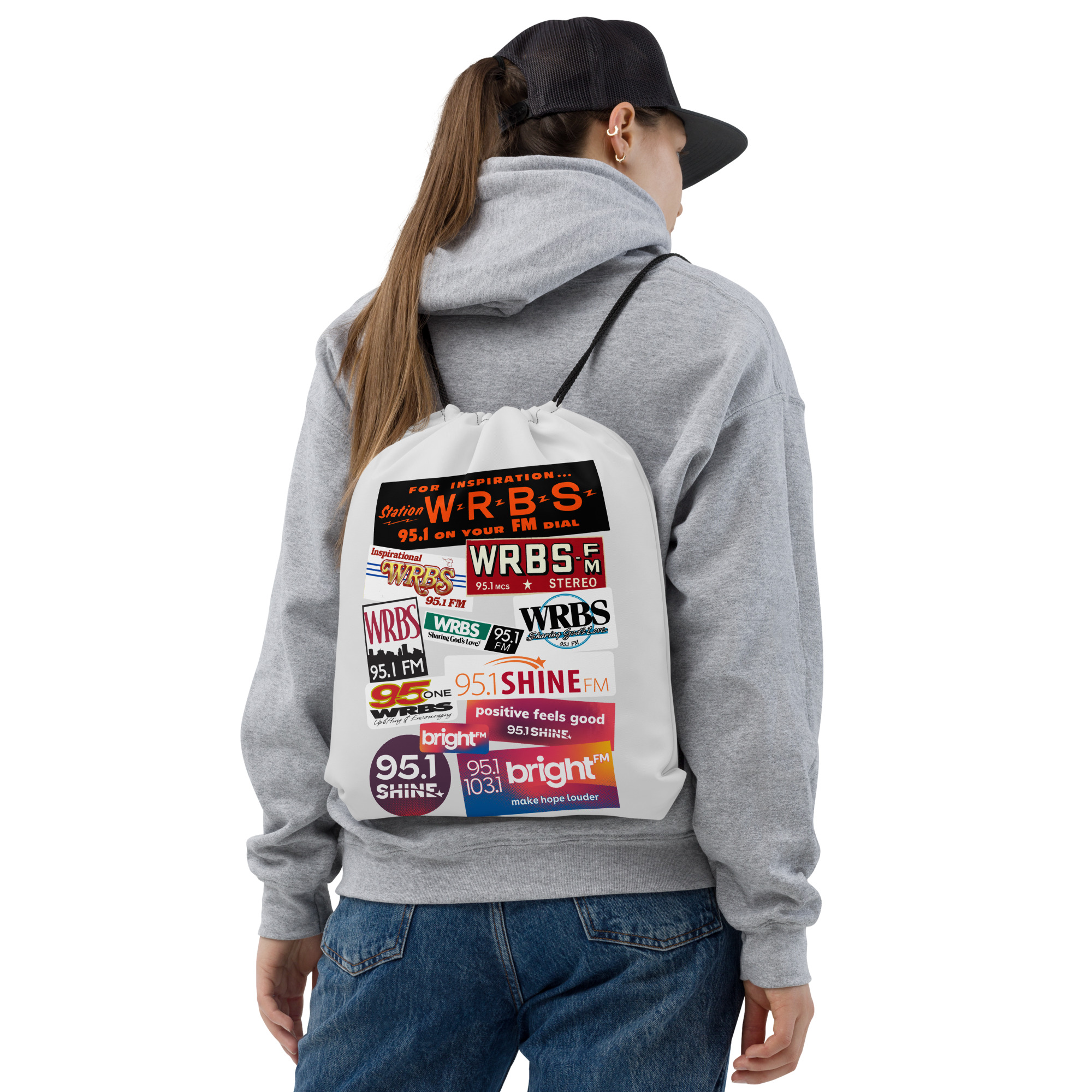 Bumper Sticker Drawstring bag - Image 2