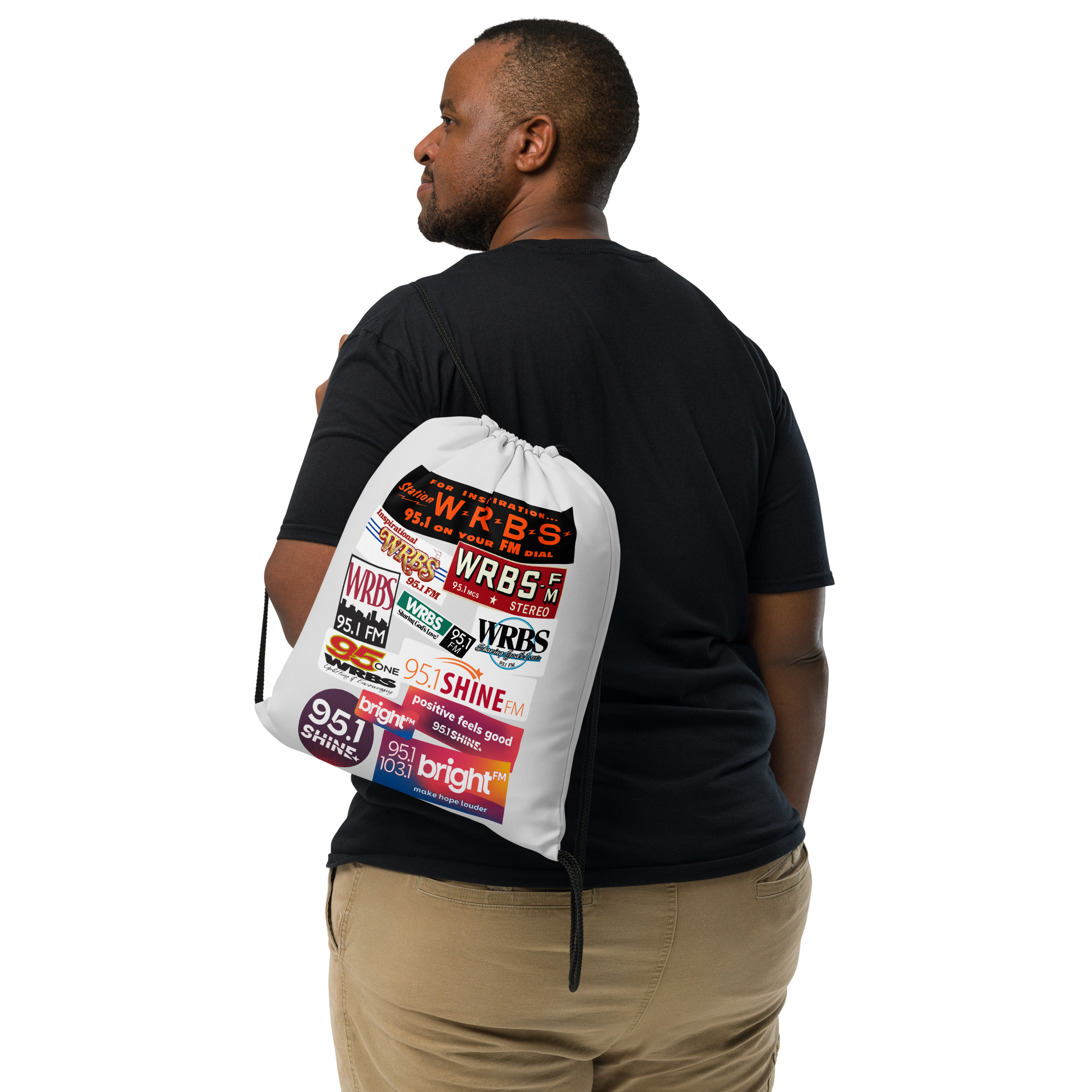 Bumper Sticker Drawstring bag - Image 3