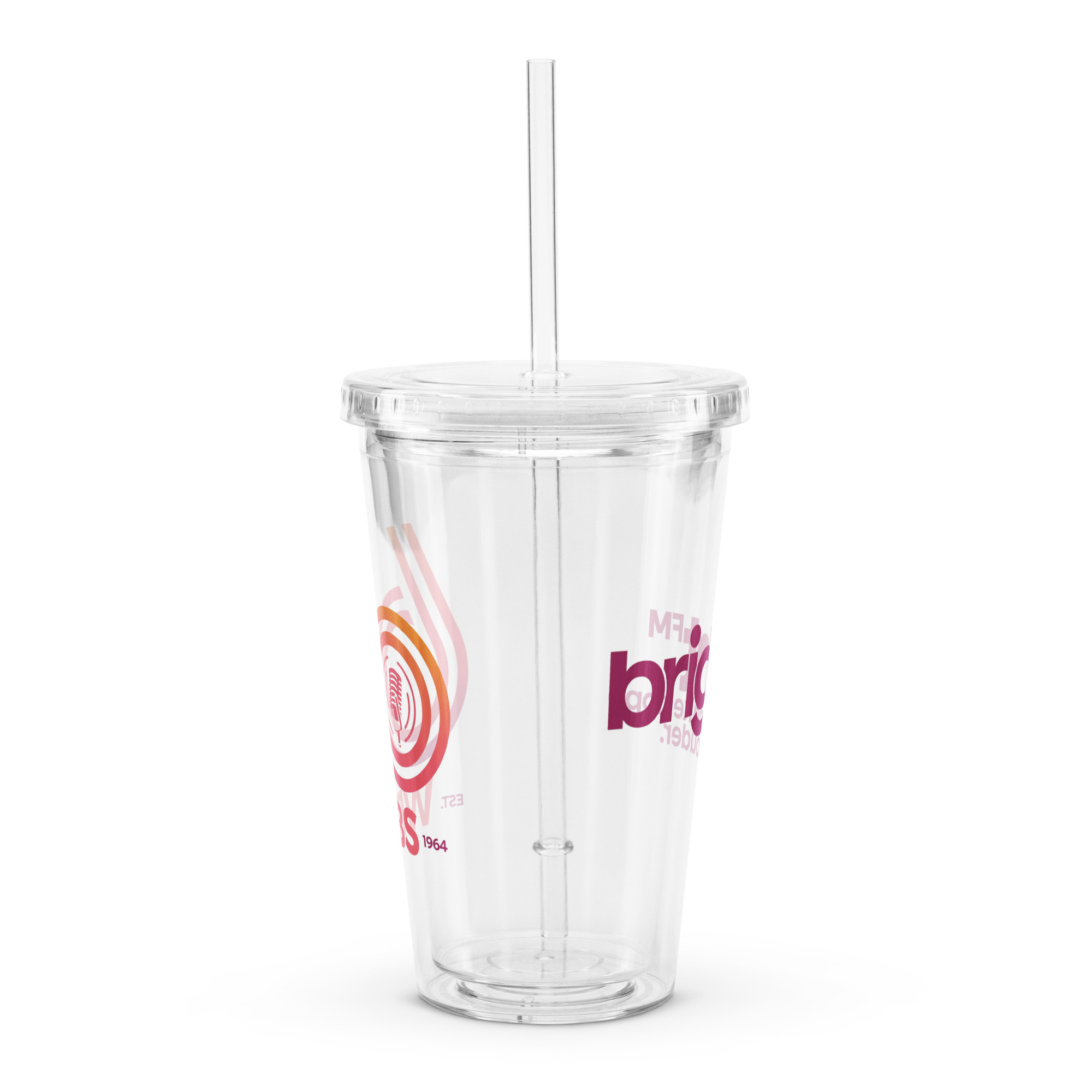 60th Anniversary Clear Plastic Tumbler - Image 2