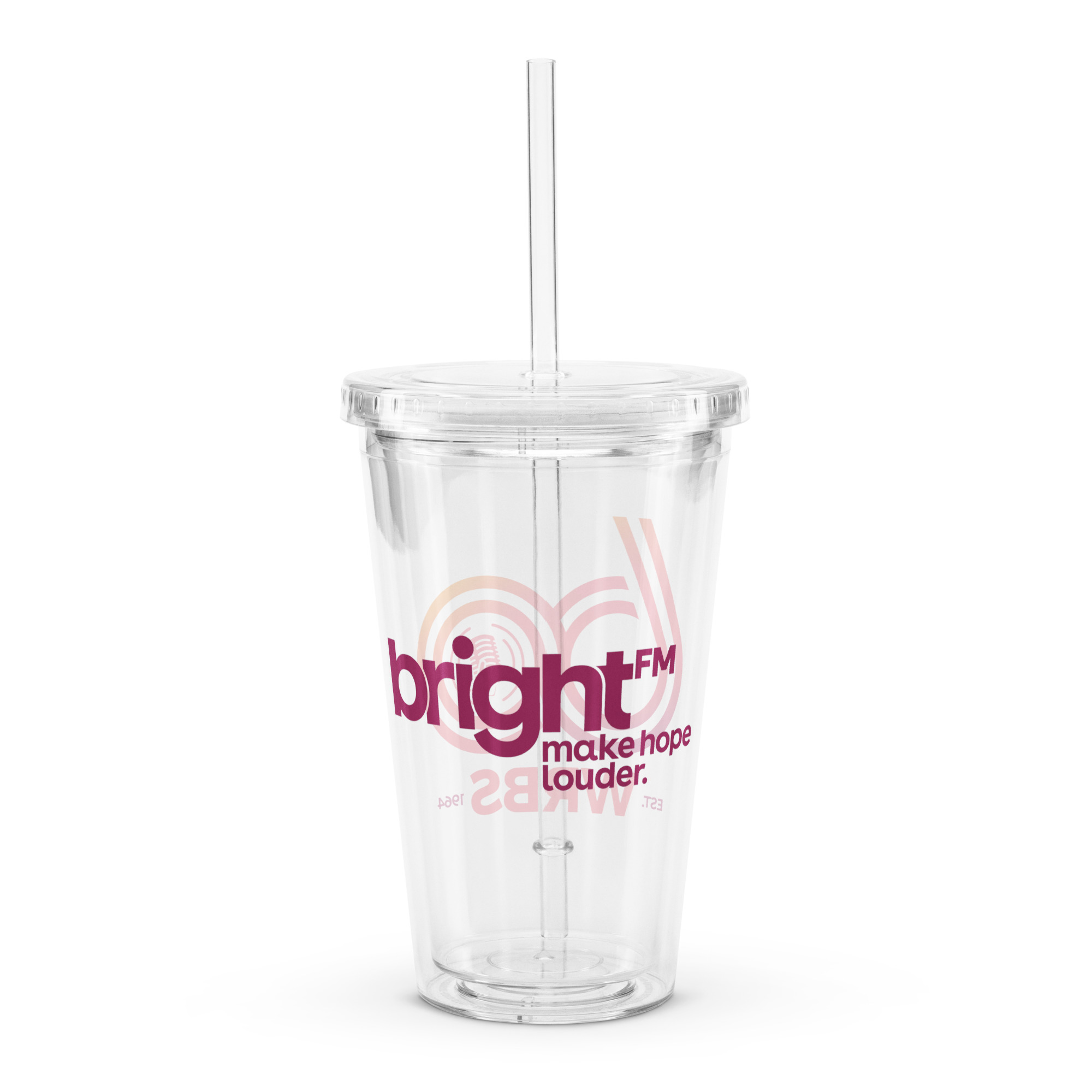 60th Anniversary Clear Plastic Tumbler - Image 4