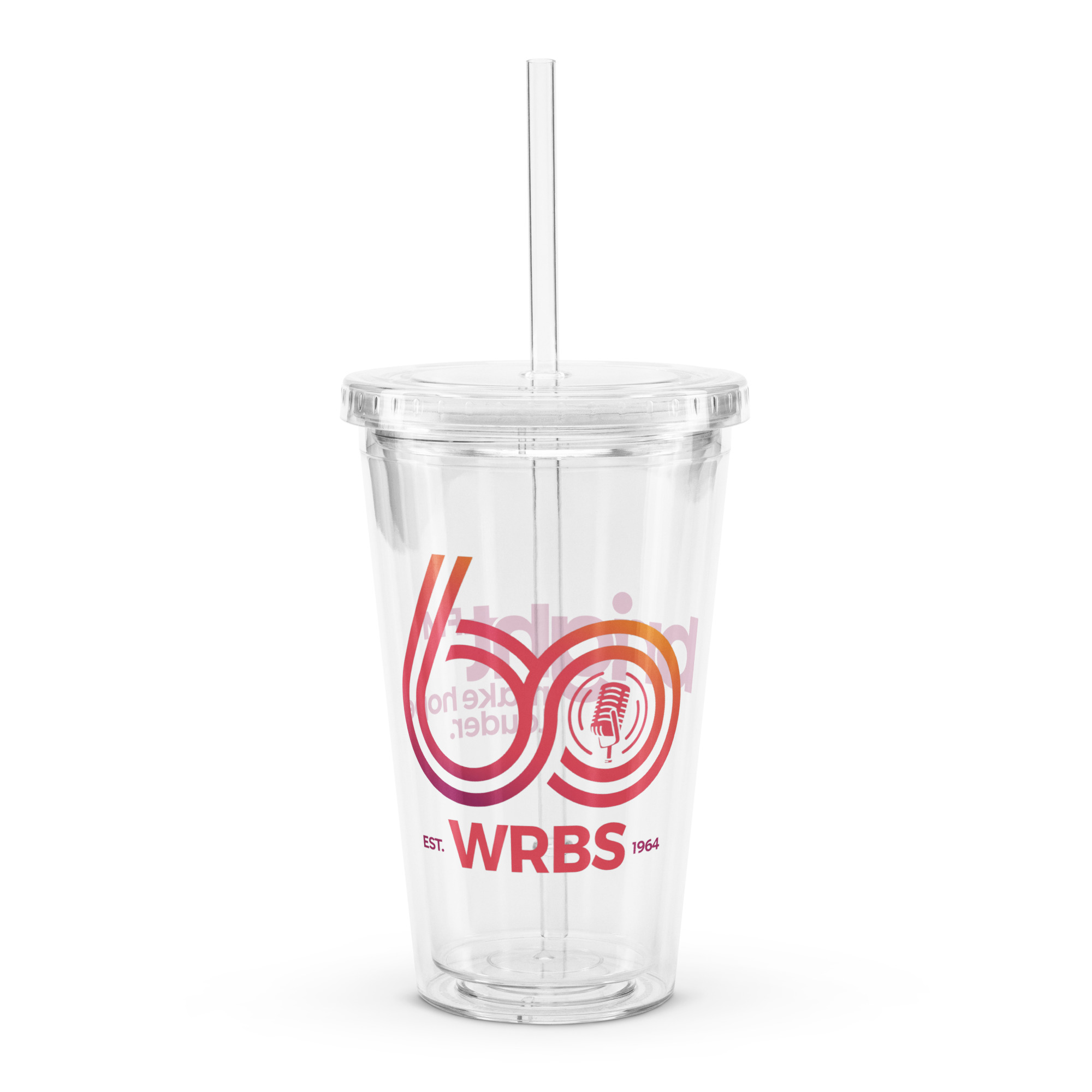 60th Anniversary Clear Plastic Tumbler