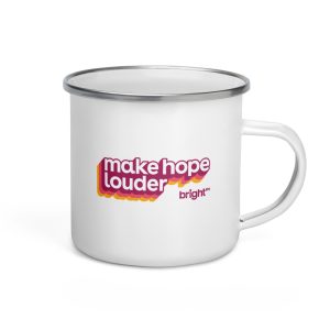 Make Hope Louder Retro Enamel Mug