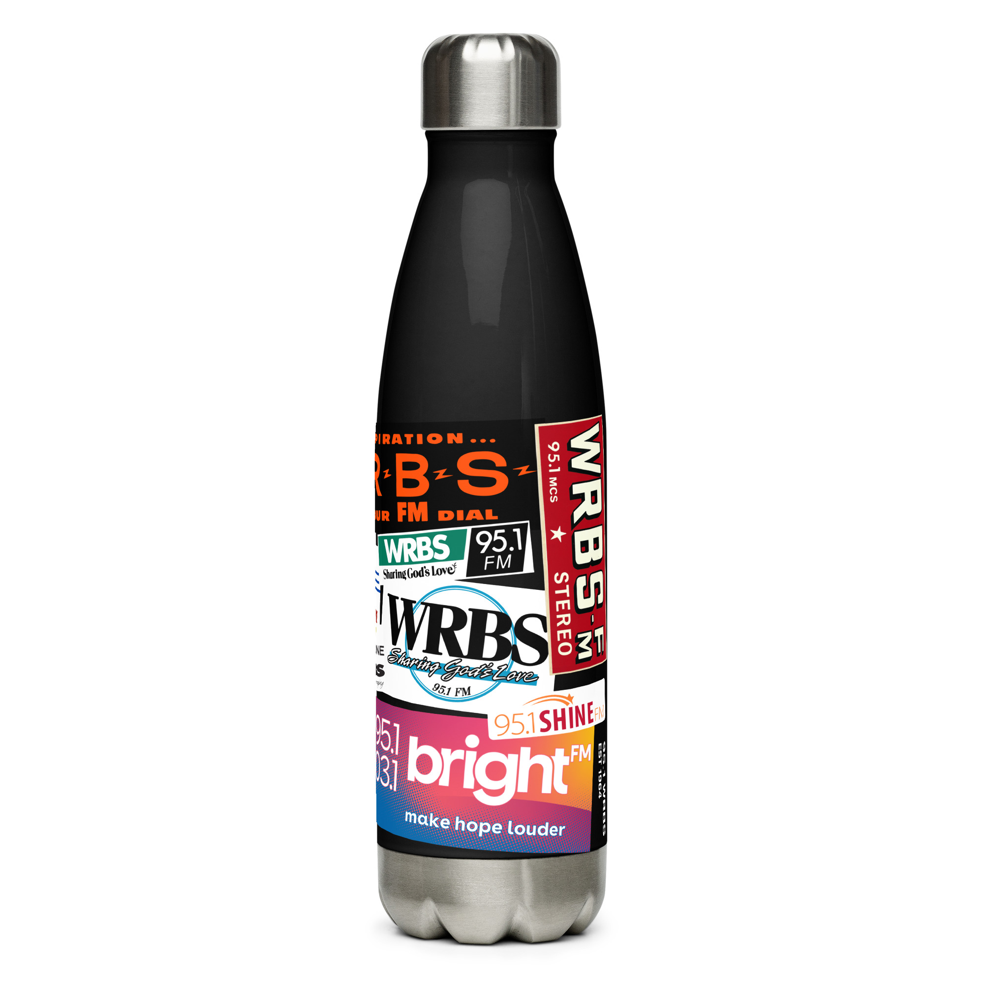 Bumper Sticker Stainless Steel Water Bottle