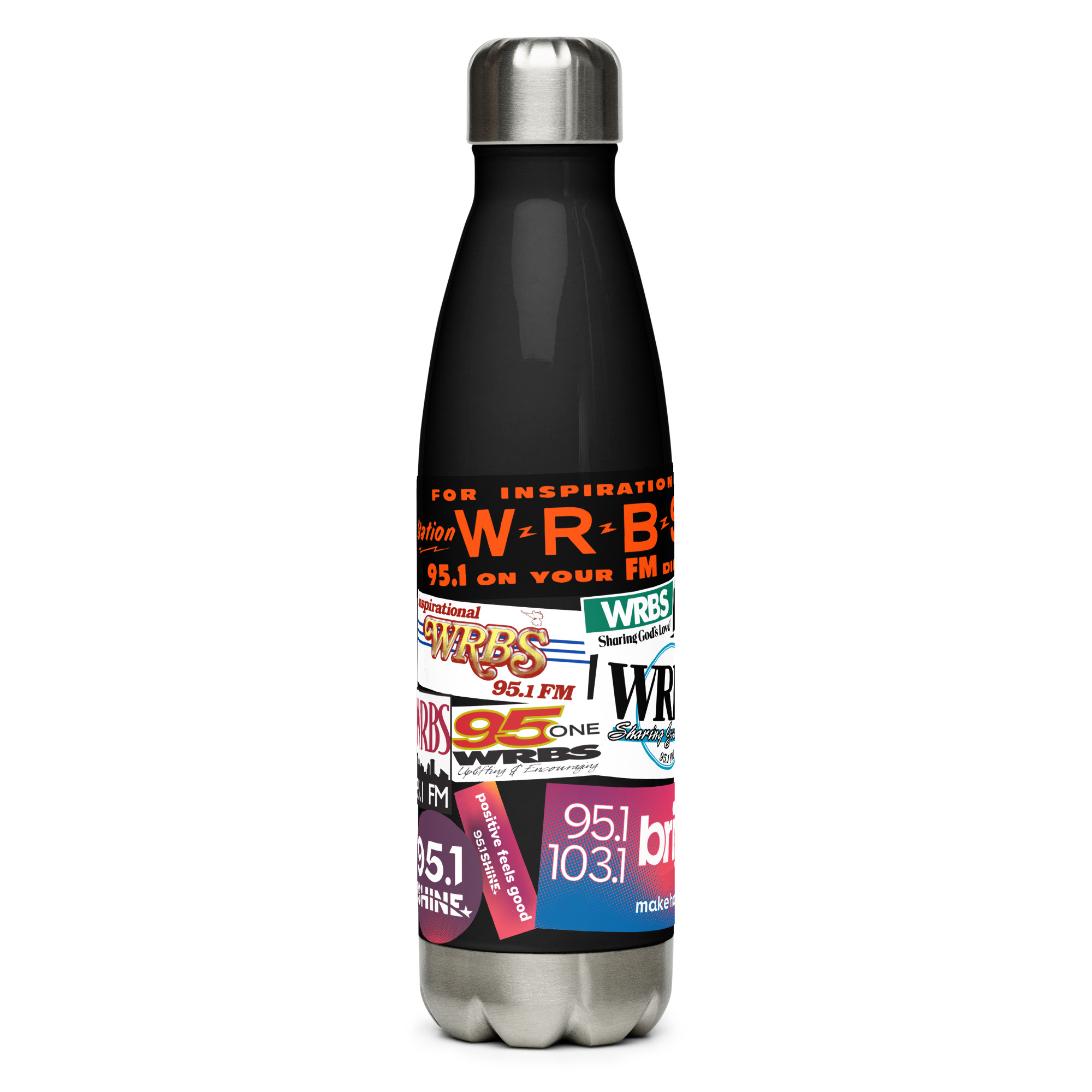 Bumper Sticker Stainless Steel Water Bottle - Image 2