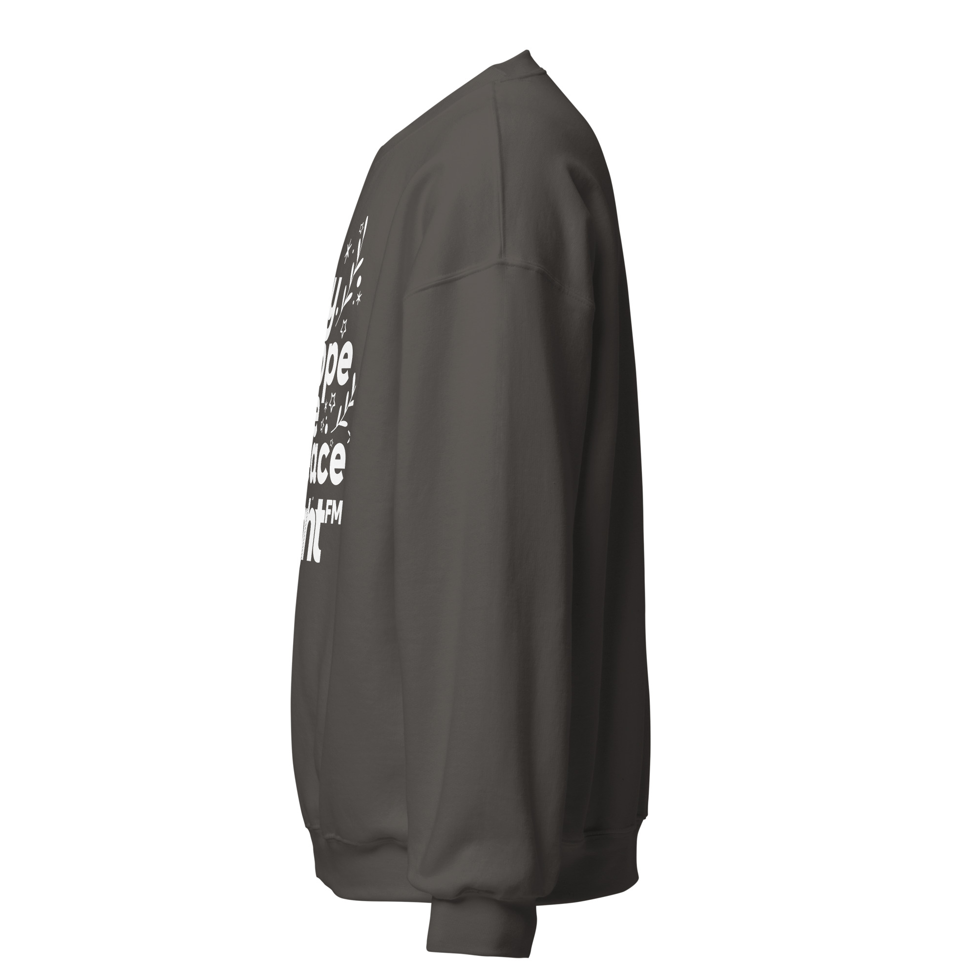 Love Joy Hope Peace BRIGHT-FM Classic Unisex Sweatshirt - Image 27
