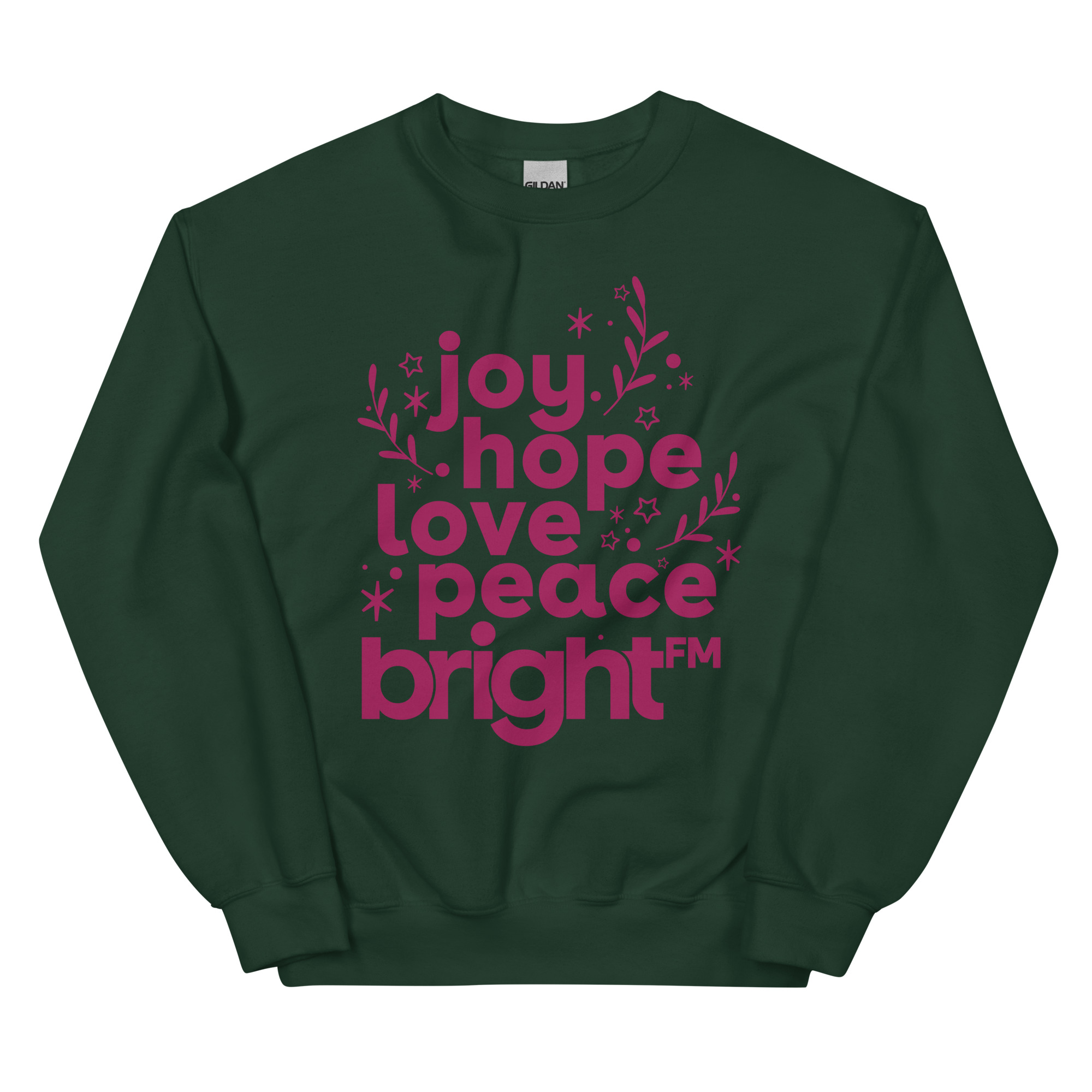 Love Joy Hope Peace BRIGHT-FM Classic Unisex Sweatshirt