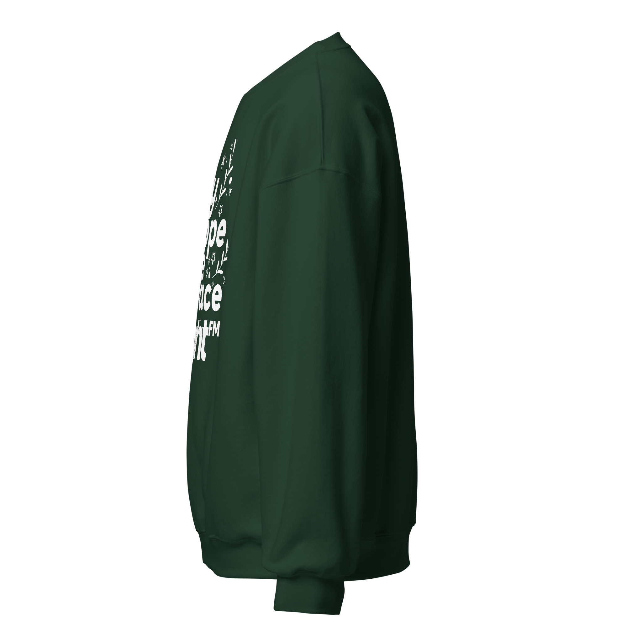 Love Joy Hope Peace BRIGHT-FM Classic Unisex Sweatshirt - Image 19