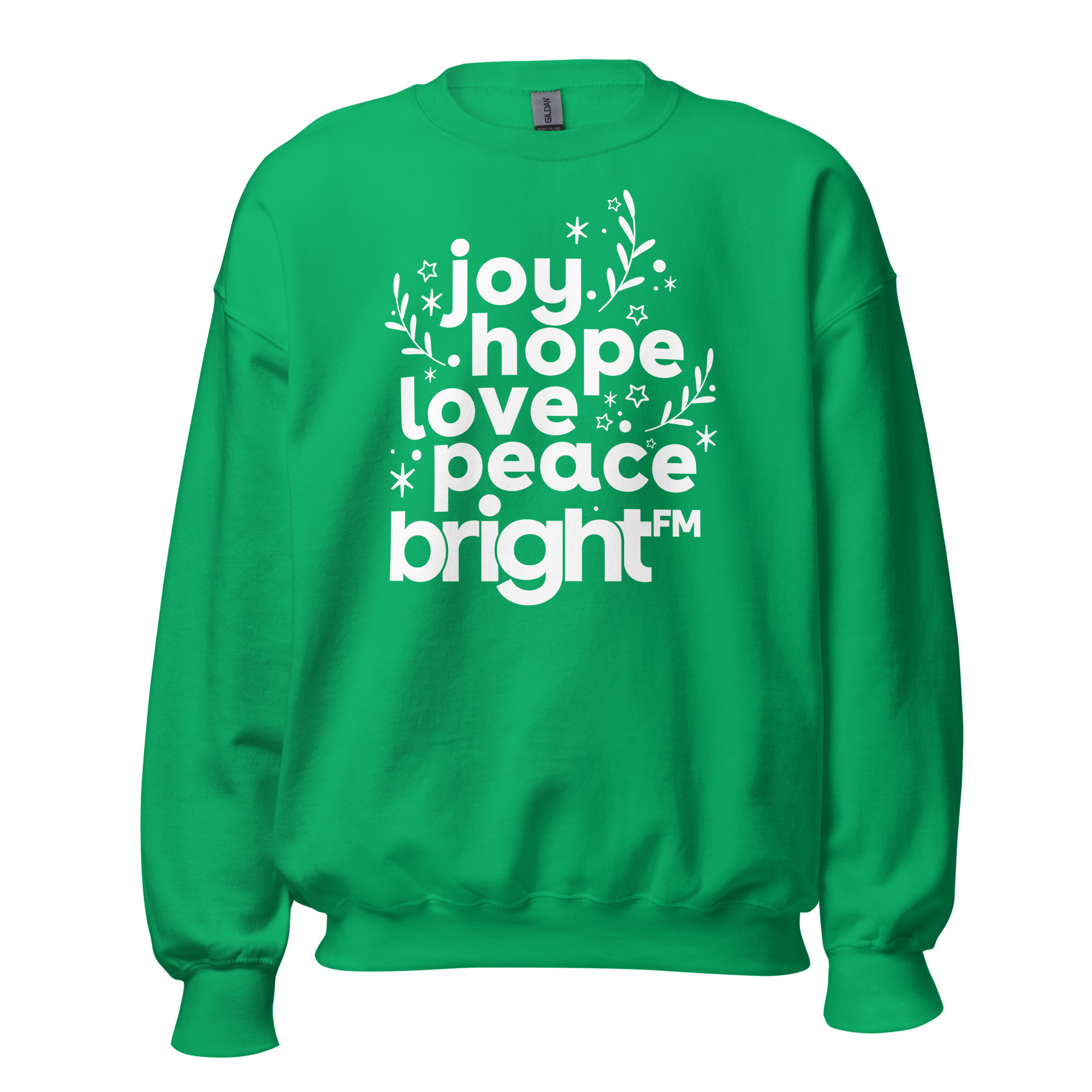 Love Joy Hope Peace BRIGHT-FM Classic Unisex Sweatshirt - Image 33