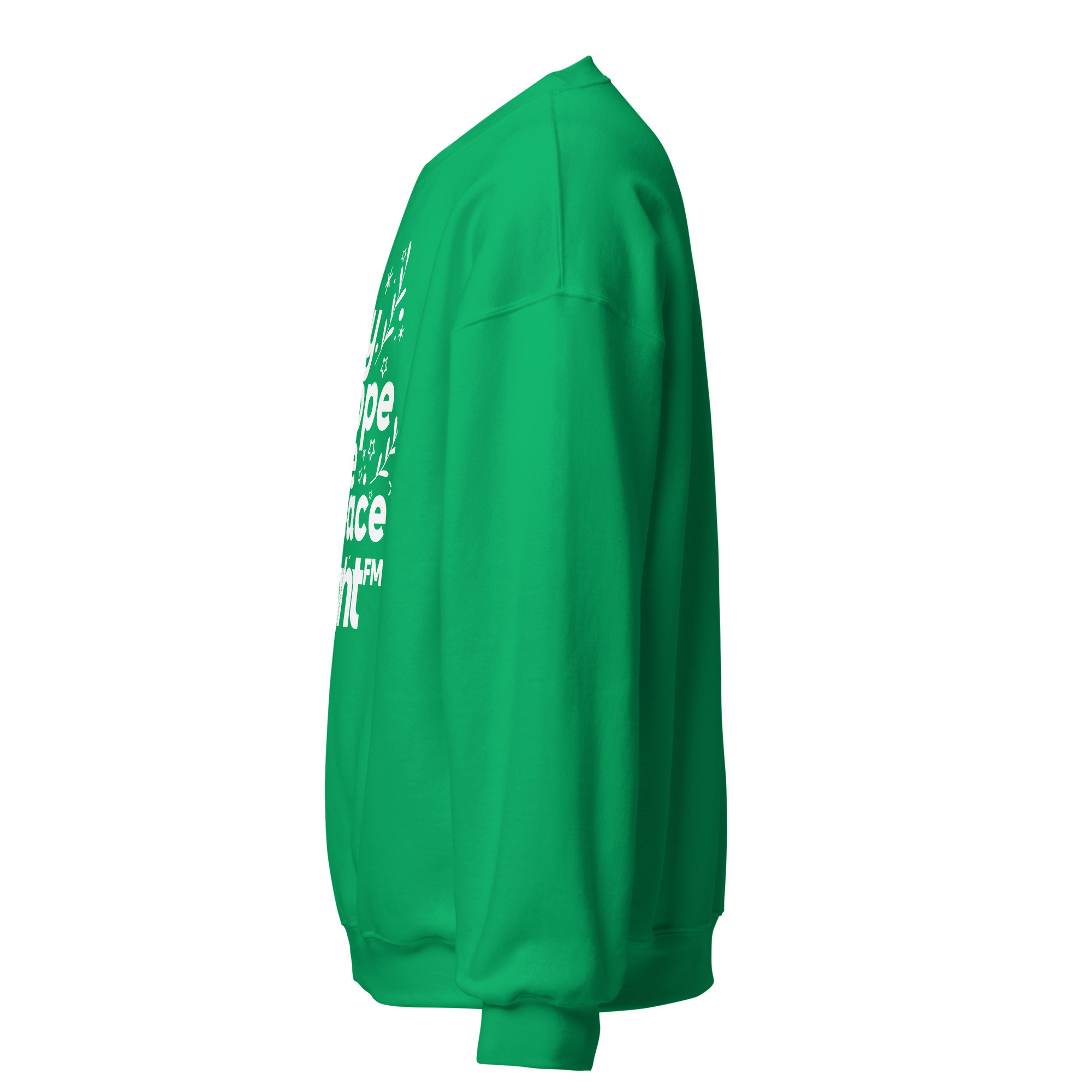 Love Joy Hope Peace BRIGHT-FM Classic Unisex Sweatshirt - Image 35