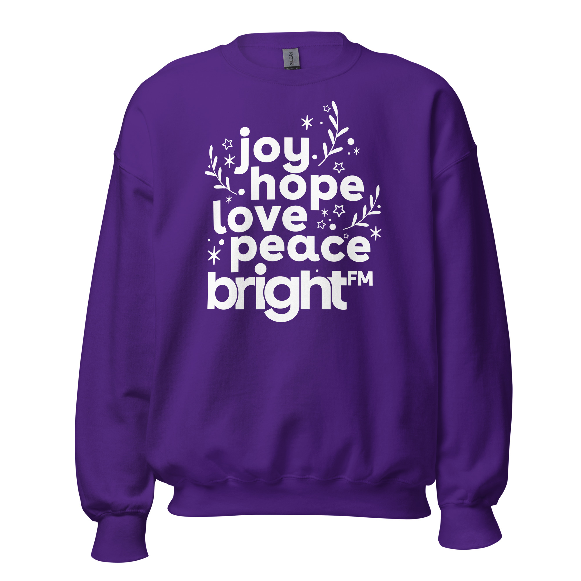 Love Joy Hope Peace BRIGHT-FM Classic Unisex Sweatshirt - Image 10