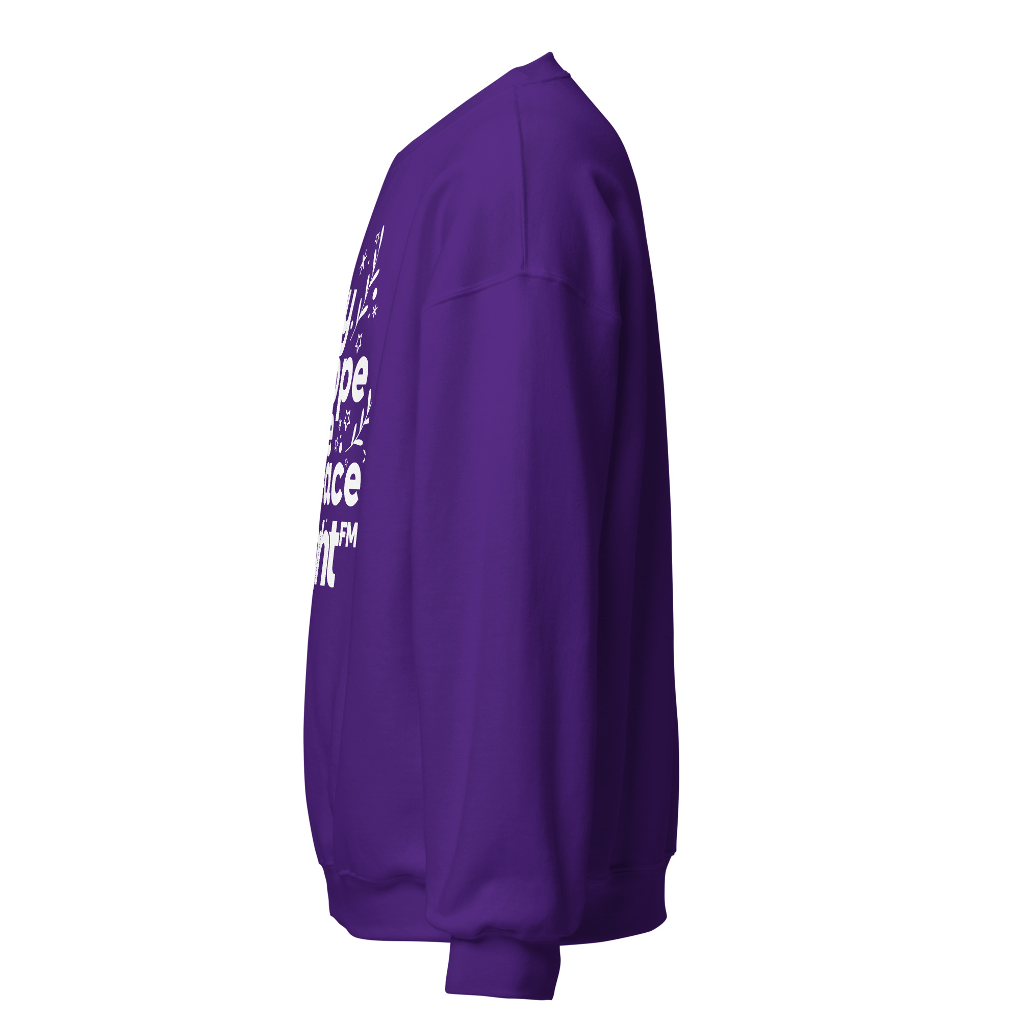 Love Joy Hope Peace BRIGHT-FM Classic Unisex Sweatshirt - Image 12