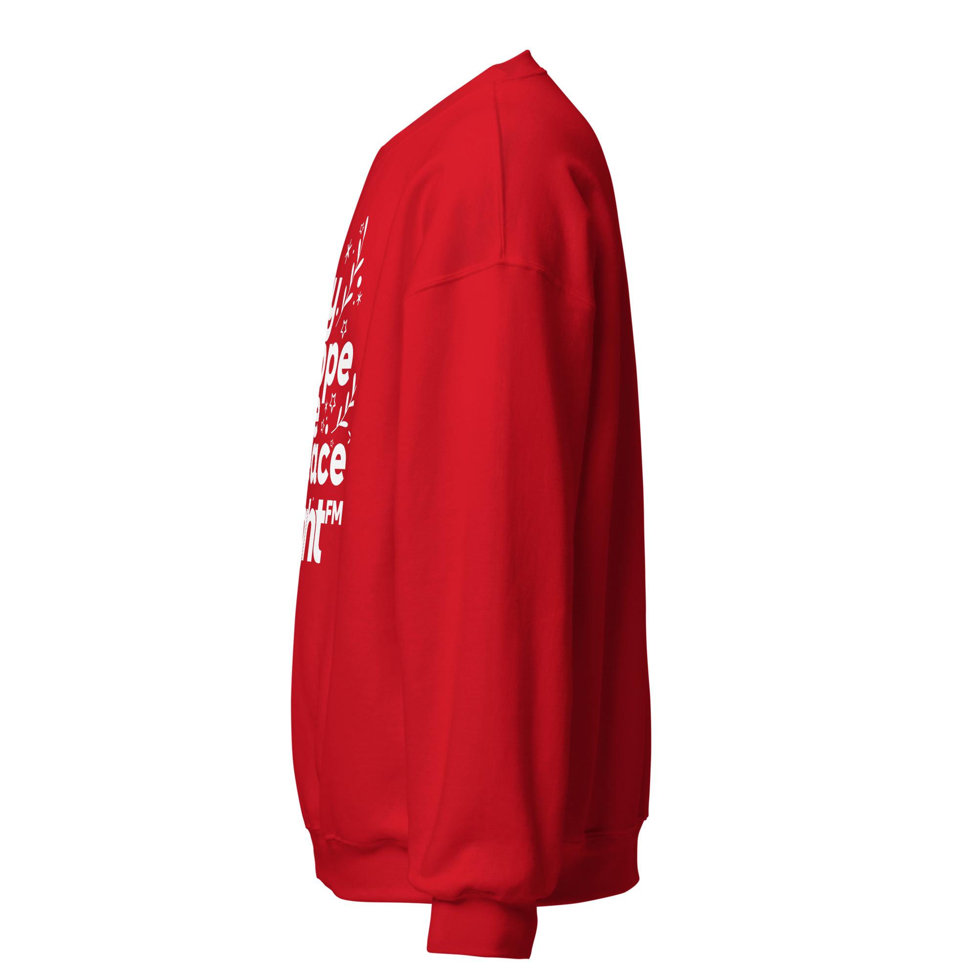 Love Joy Hope Peace BRIGHT-FM Classic Unisex Sweatshirt - Image 23