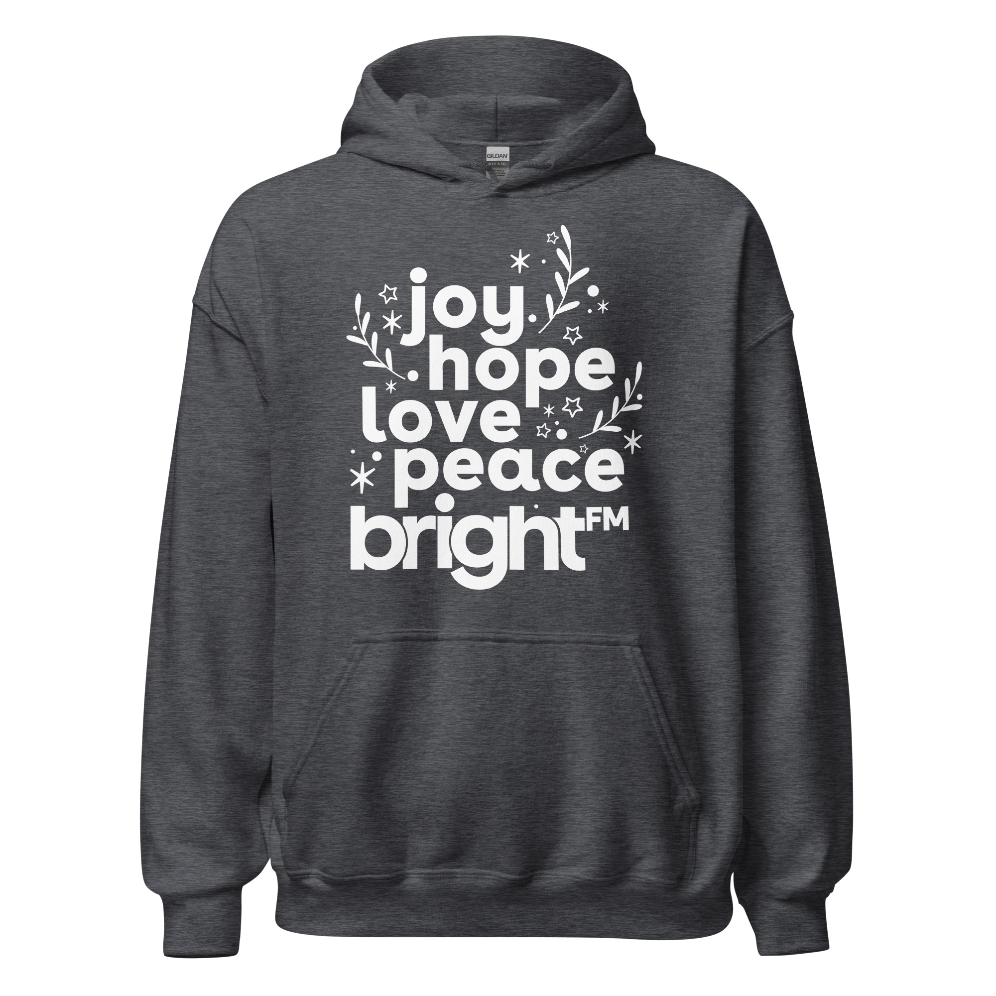 Love, Joy, Hope, Peace, BRIGHT-FM Classic Unisex Hoodie - Image 25