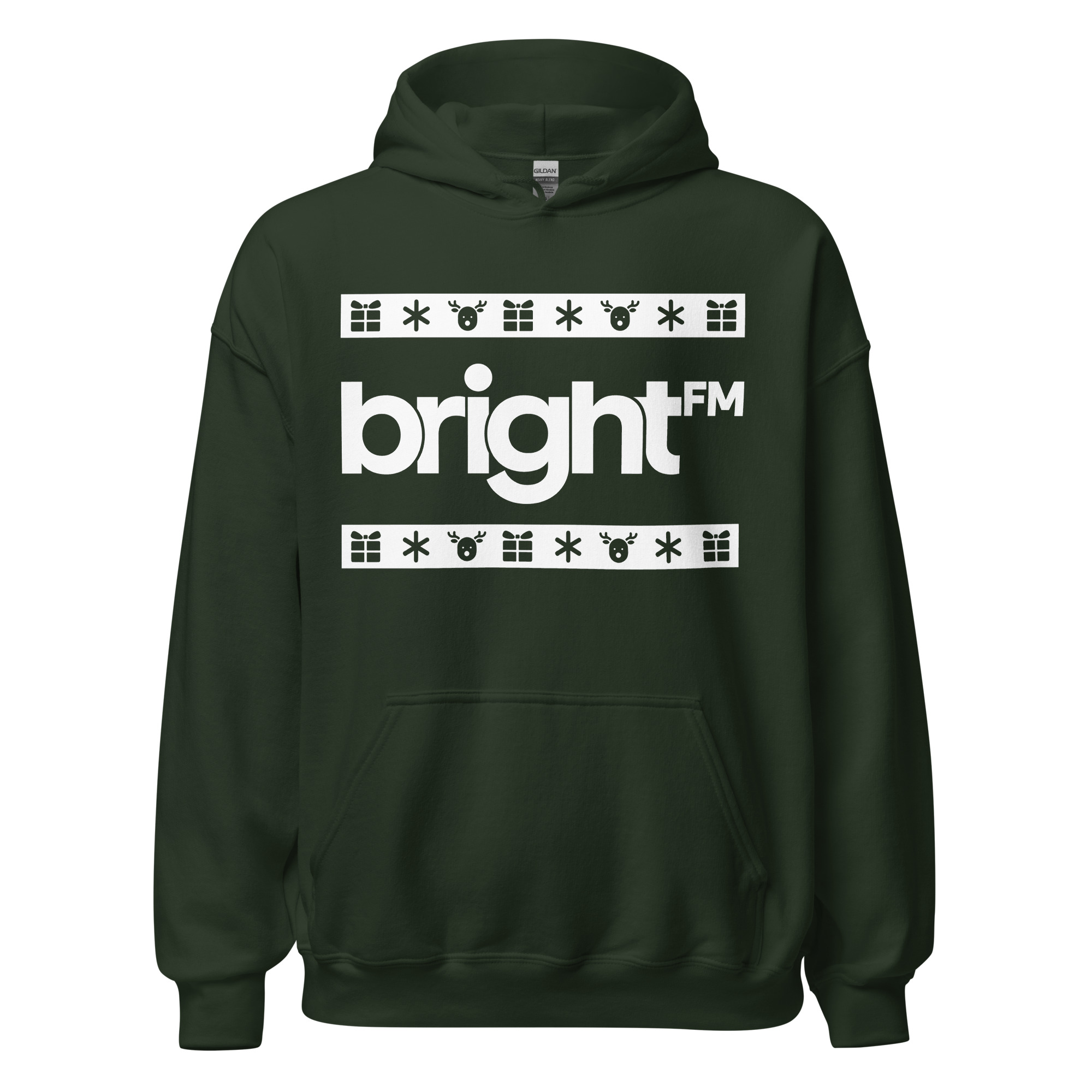 BRIGHT-FM Christmas Unisex Hoodie - Image 14