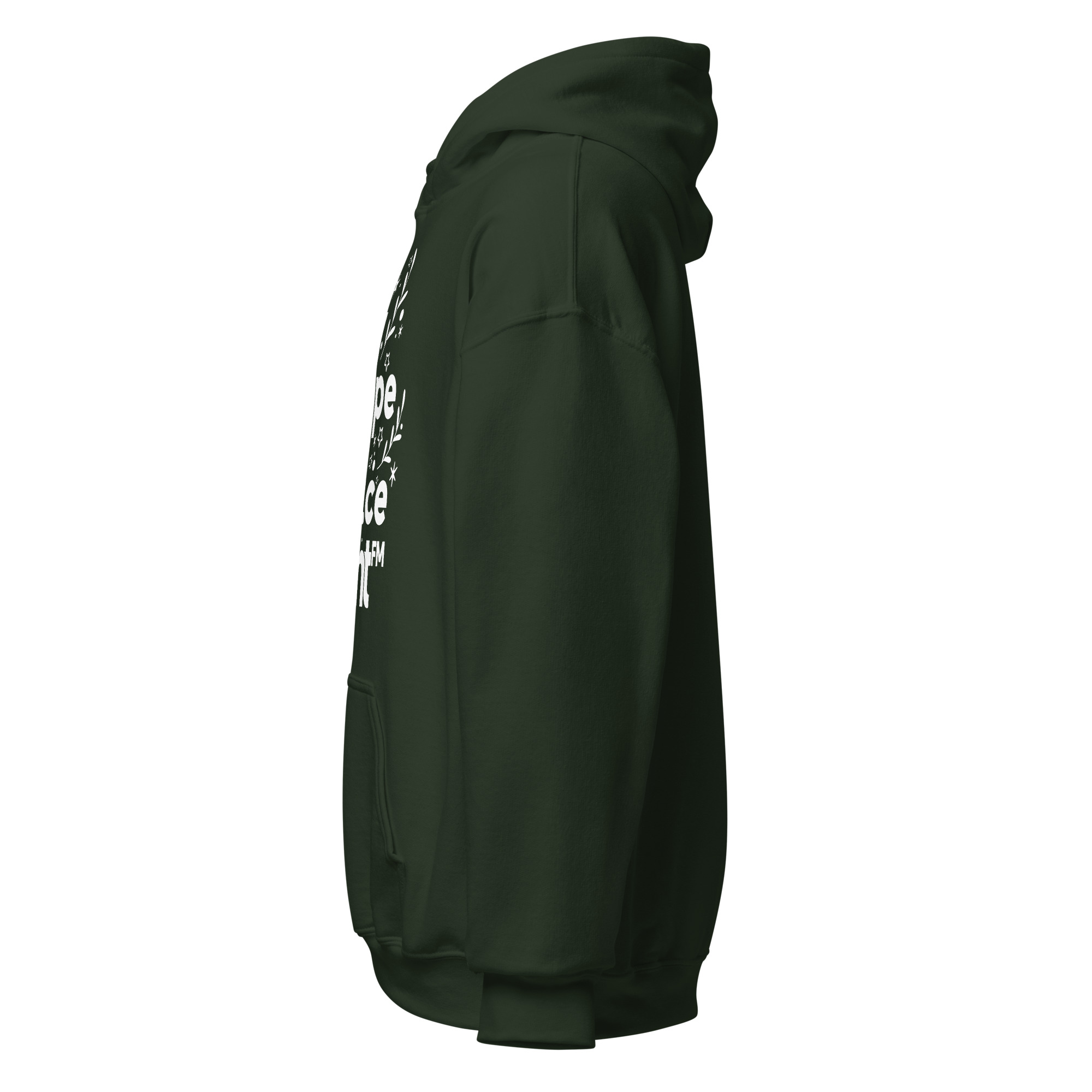 Love, Joy, Hope, Peace, BRIGHT-FM Classic Unisex Hoodie - Image 15