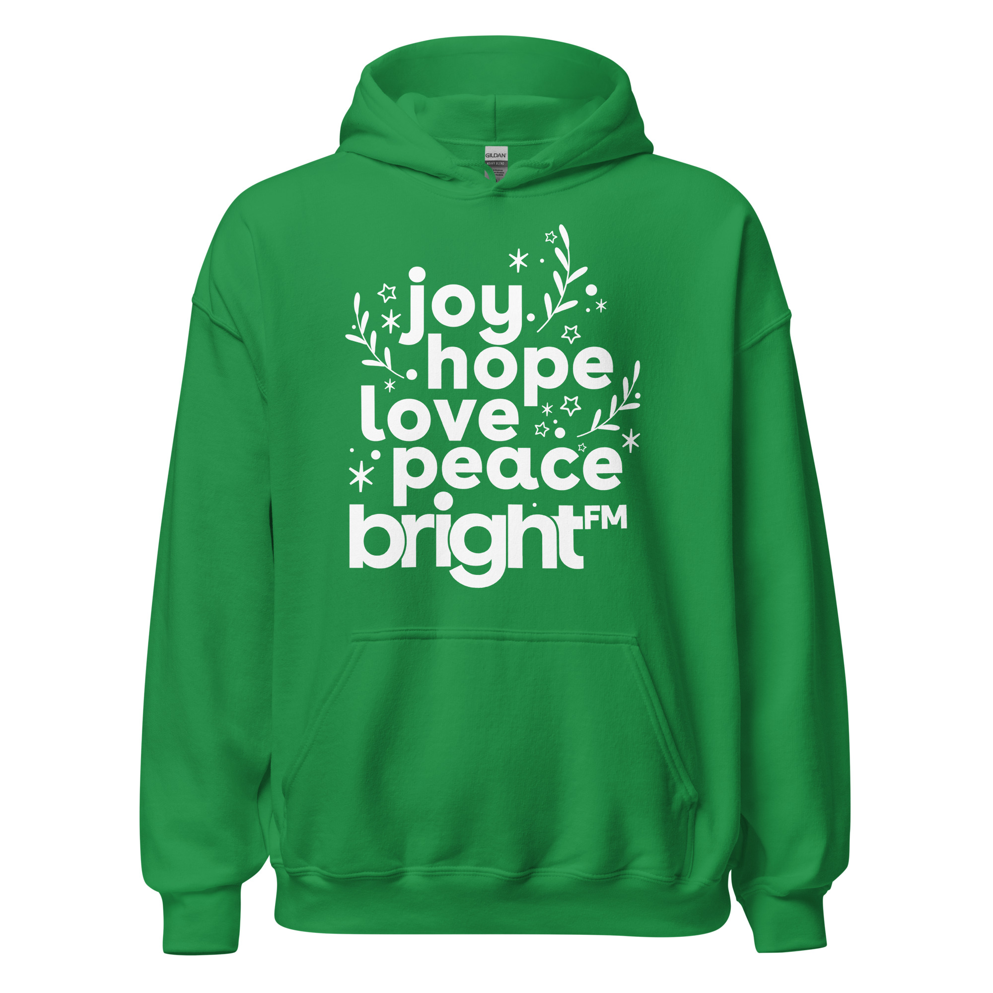 Love, Joy, Hope, Peace, BRIGHT-FM Classic Unisex Hoodie - Image 37