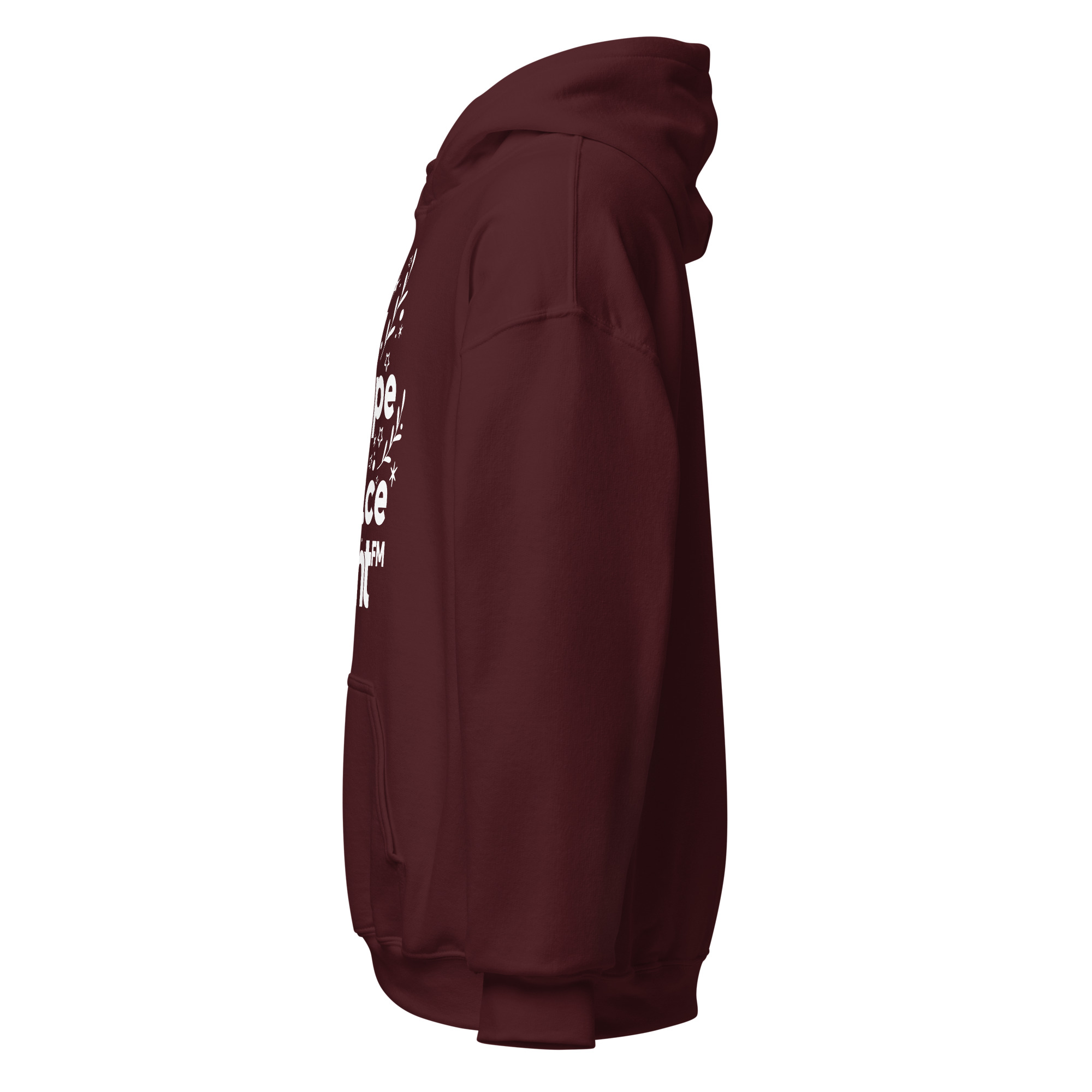 Love, Joy, Hope, Peace, BRIGHT-FM Classic Unisex Hoodie - Image 7