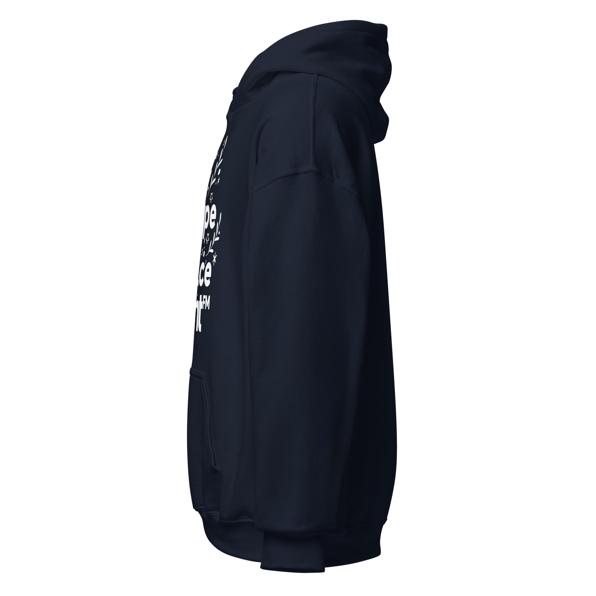 Love, Joy, Hope, Peace, BRIGHT-FM Classic Unisex Hoodie - Image 4