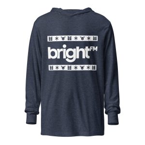 BRIGHT-FM Christmas Unisex Lightweight Long-Sleeve Hooded Shirt