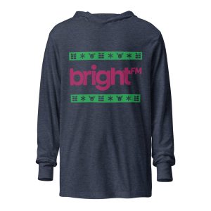 BRIGHT-FM Christmas Unisex Lightweight Longsleeve Hoodie