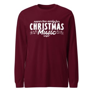 Christmas Music Unisex Long Sleeve Tee