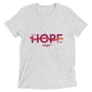 Make Hope Louder Ribbon Short Sleeve T-Shirt