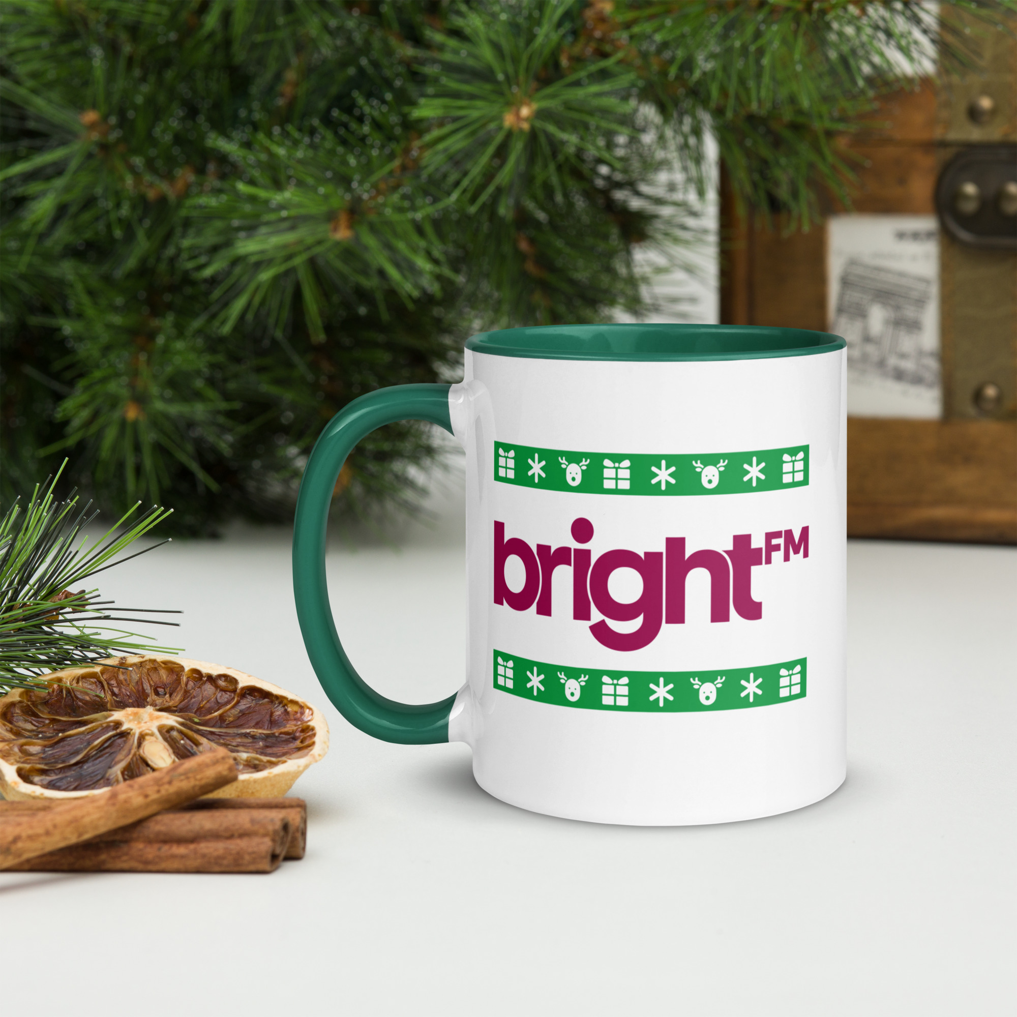 BRIGHT-FM Christmas Mug - Image 2