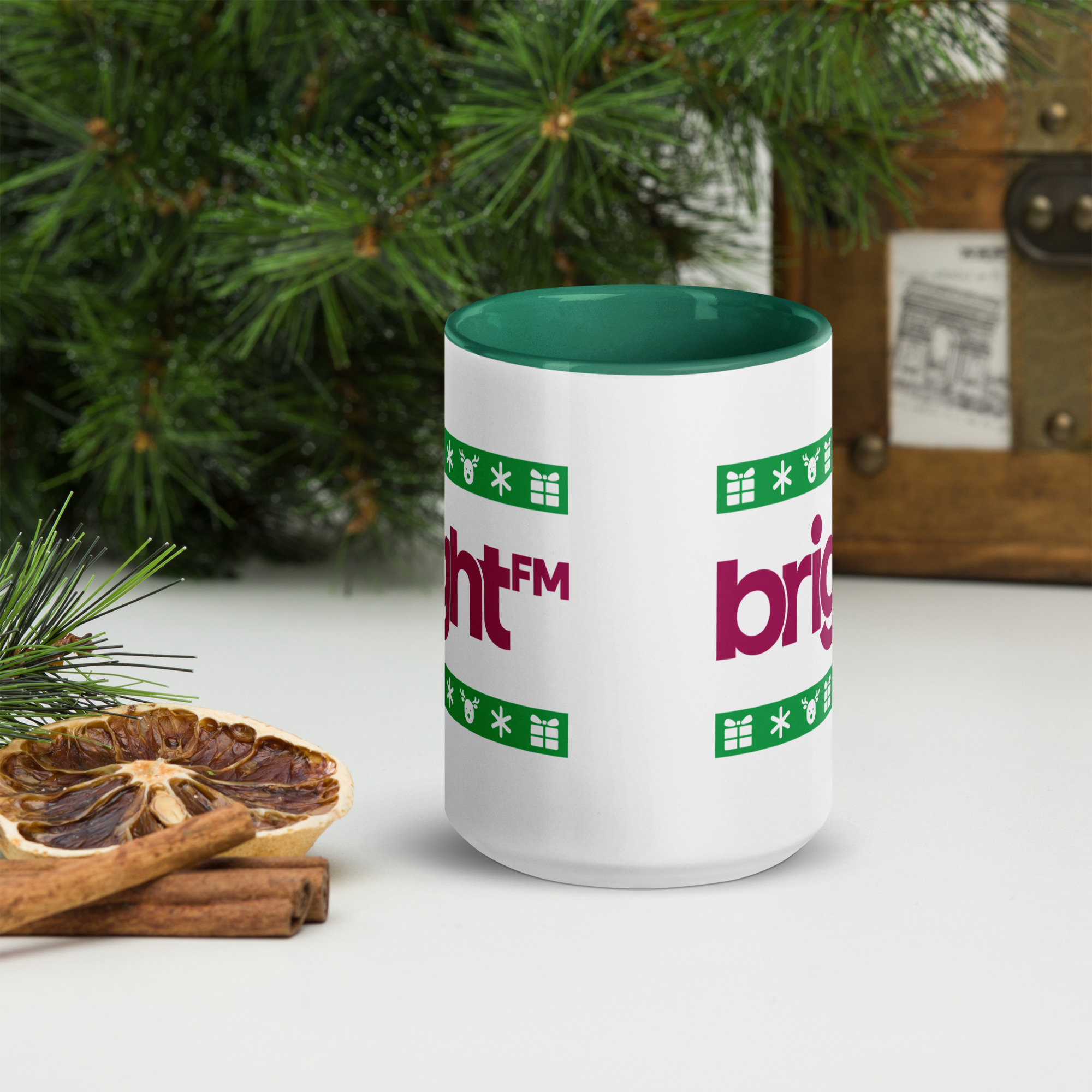 BRIGHT-FM Christmas Mug - Image 6