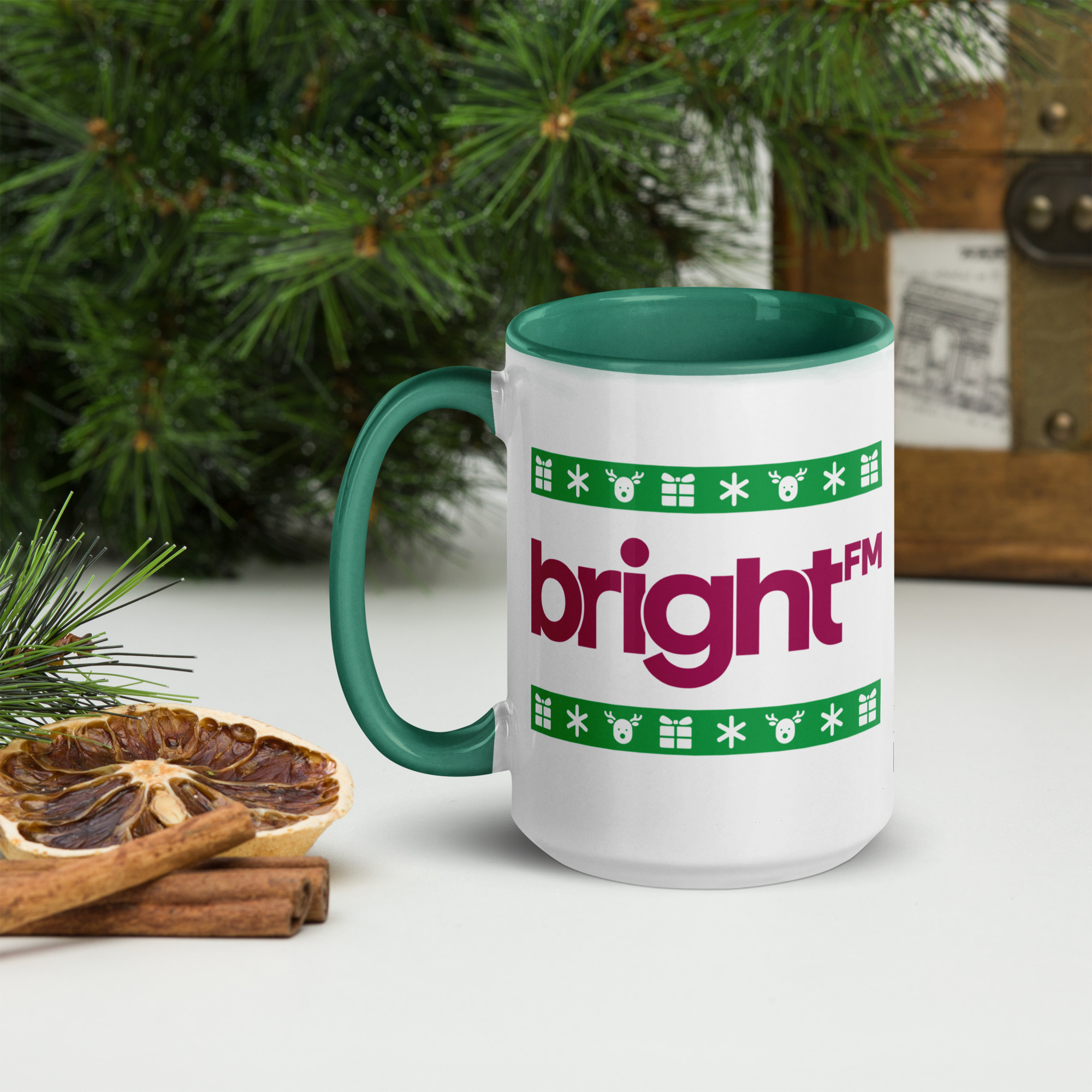 BRIGHT-FM Christmas Mug - Image 4