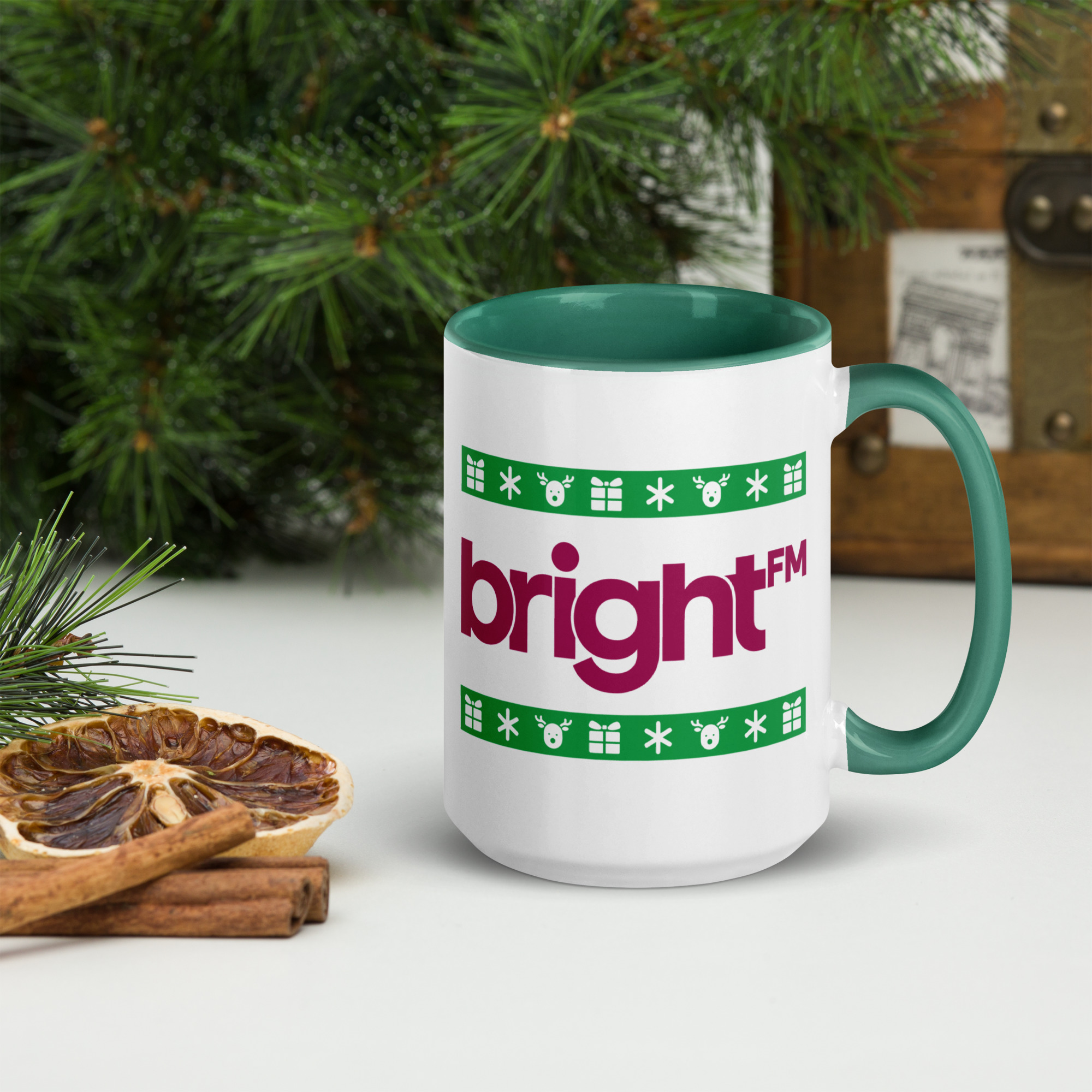 BRIGHT-FM Christmas Mug - Image 5